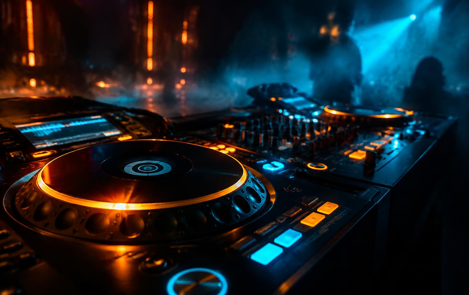 Controladora de DJ iluminada